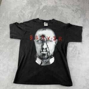 Vintage Slayer Men's Size Large Musica Diabolus Metal T-Shirt Rare Single Stitch